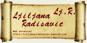 Ljiljana Radisavić vizit kartica